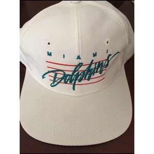 Used, vintage Miami Dolphins snap back hat